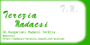 terezia madacsi business card